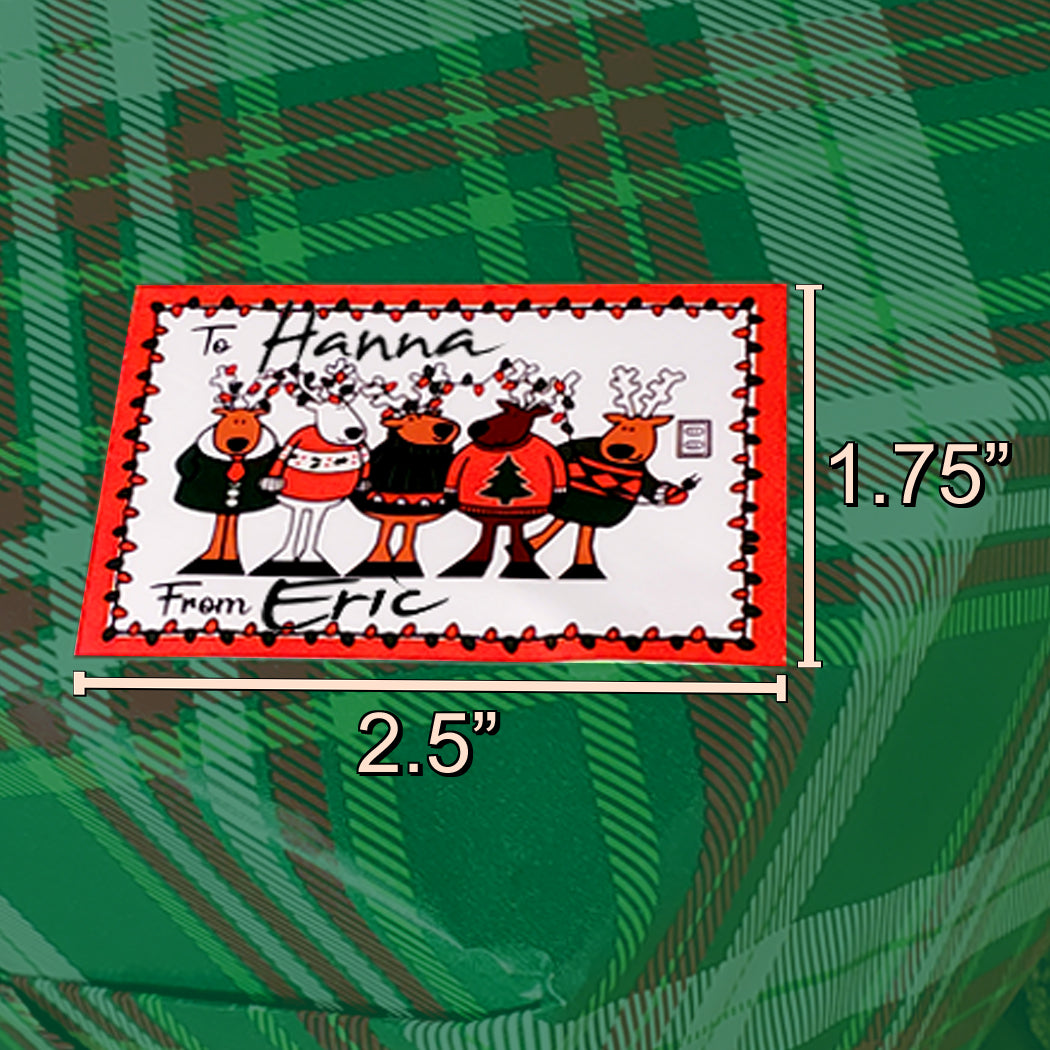 Reindeer Medley Gift Labels