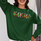 Reindeer Medley Sweatshirt Forest Green